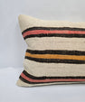 Turkish Hemp Pillow Cushion Natural Cream Black Pink Pillow Cushion Cover 16" x 24" #9071