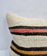 Turkish Hemp Pillow Cushion Natural Cream Black Pink Pillow Cushion Cover 16" x 24" #9071