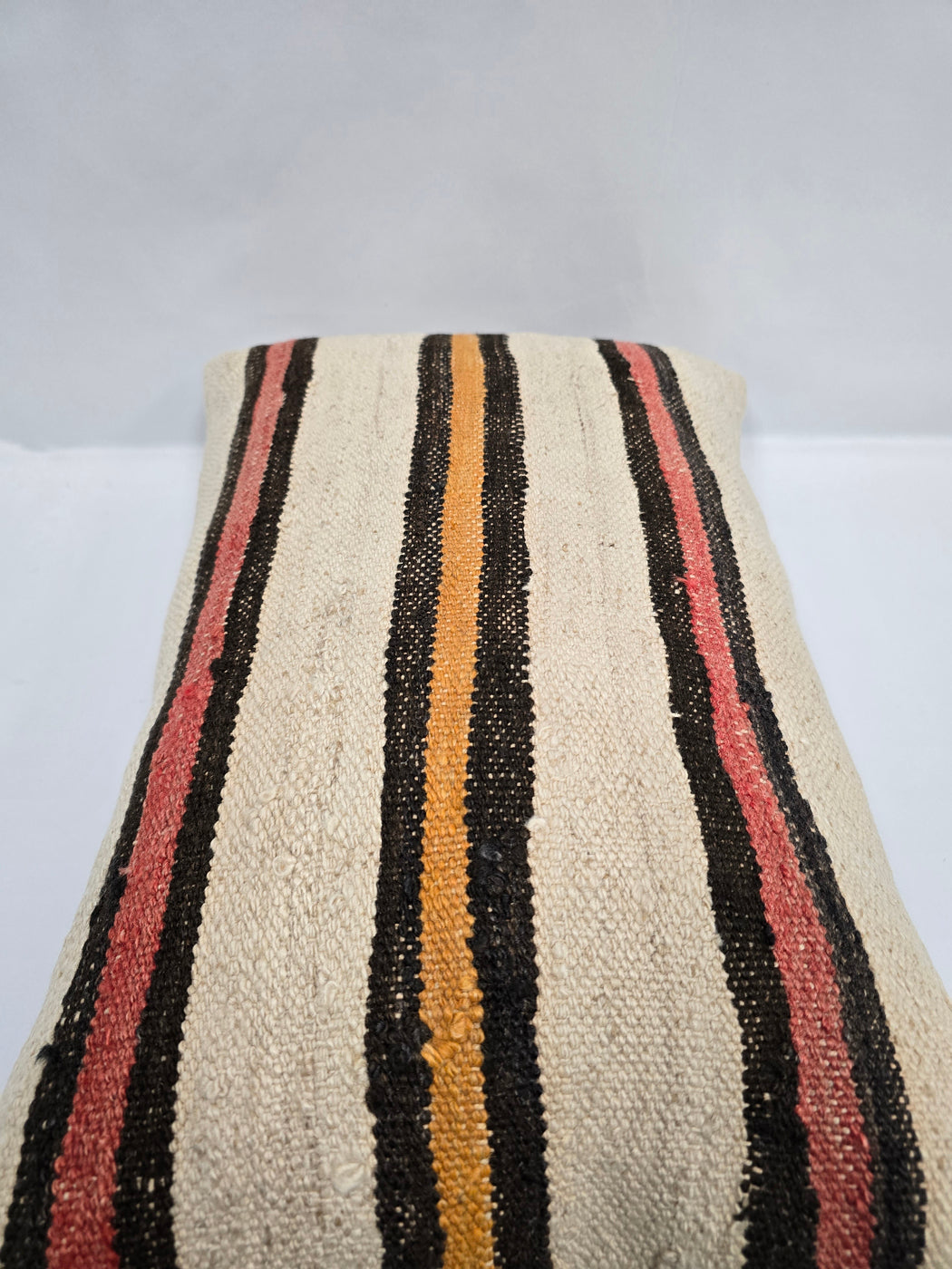 Turkish Hemp Pillow Cushion Natural Cream Black Pink Pillow Cushion Cover 16" x 24" #9071