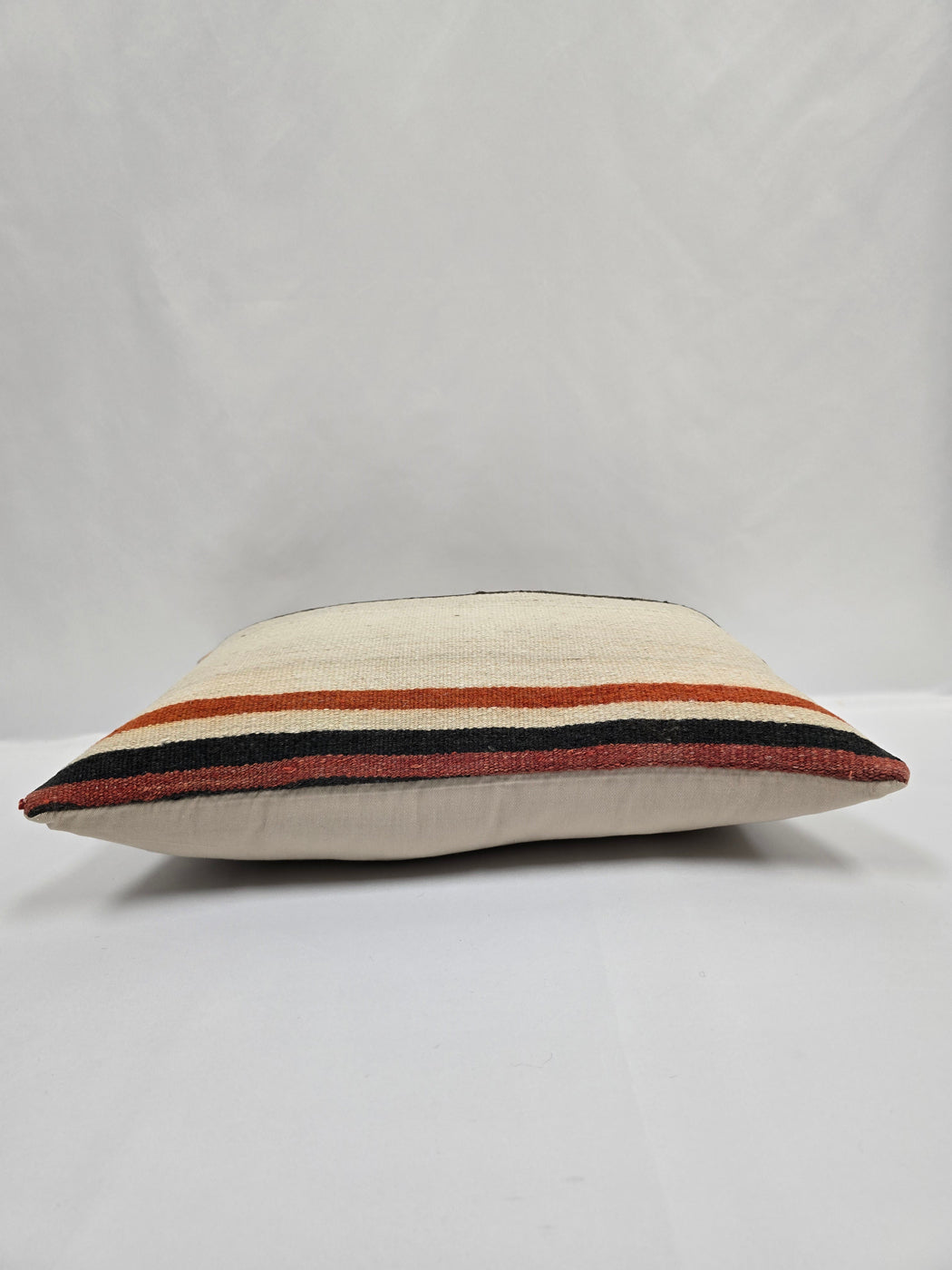 Turkish Hemp Pillow Cushion Natural Cream Black Orange Pillow Cushion Cover 16" x 24" #9070