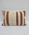 Turkish Hemp Pillow Cushion Natural Cream Brown Pillow Cushion Cover 16" x 24" #9067