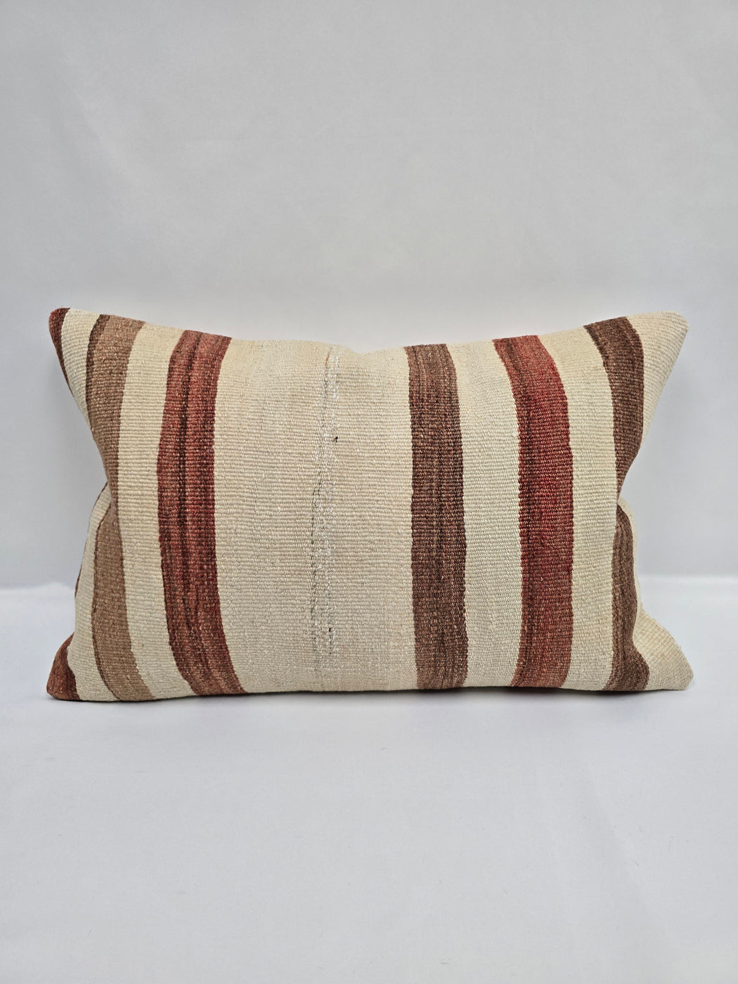 Turkish Hemp Pillow Cushion Natural Cream Brown Pillow Cushion Cover 16" x 24" #9067