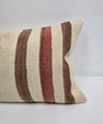 Turkish Hemp Pillow Cushion Natural Cream Brown Pillow Cushion Cover 16" x 24" #9067