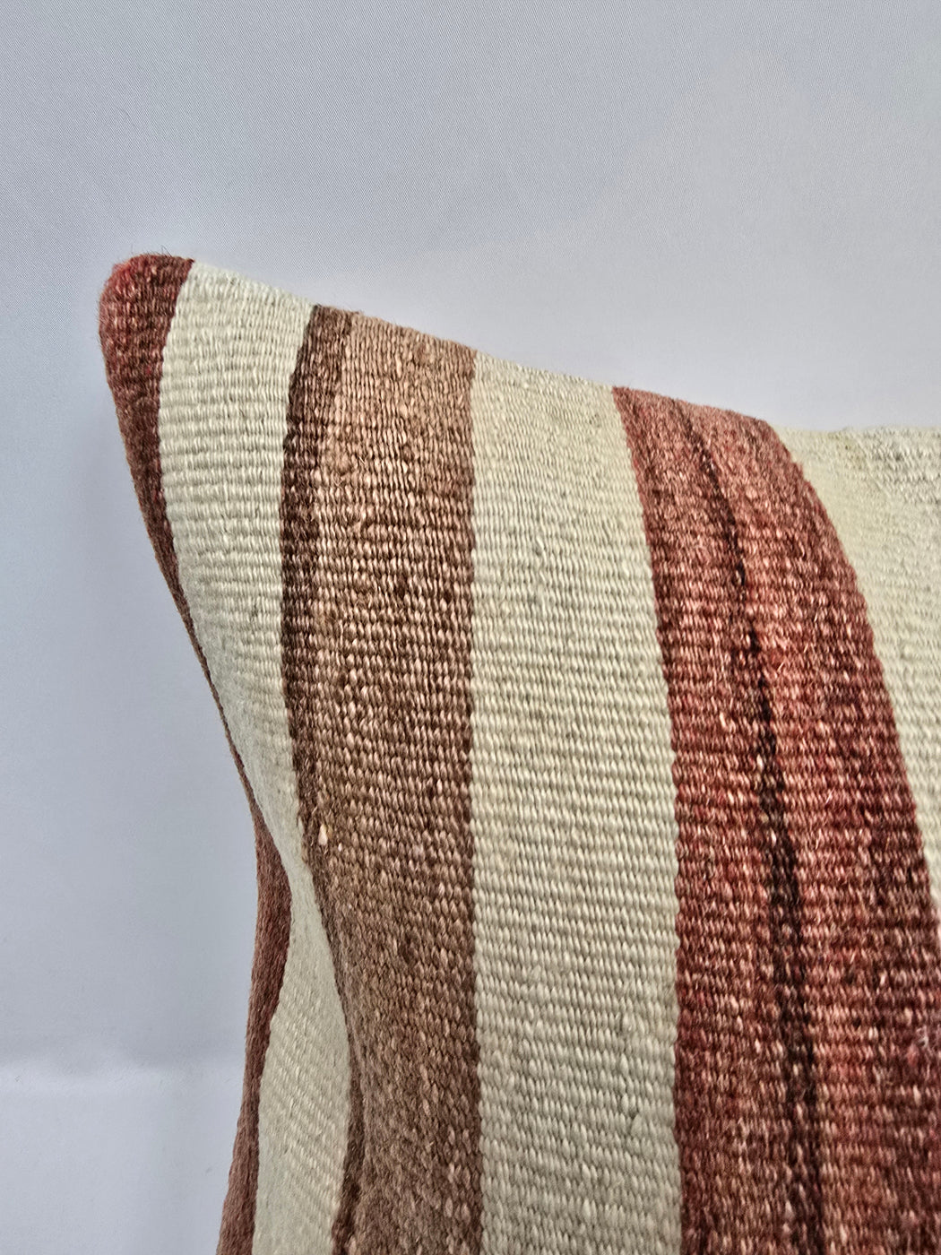 Turkish Hemp Pillow Cushion Natural Cream Brown Pillow Cushion Cover 16" x 24" #9067