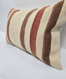 Turkish Hemp Pillow Cushion Natural Cream Brown Pillow Cushion Cover 16" x 24" #9067