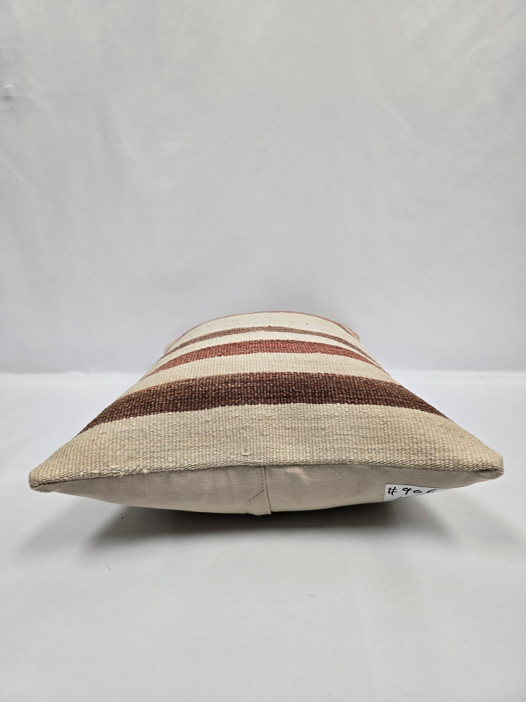 Turkish Hemp Pillow Cushion Natural Cream Brown Pillow Cushion Cover 16" x 24" #9067