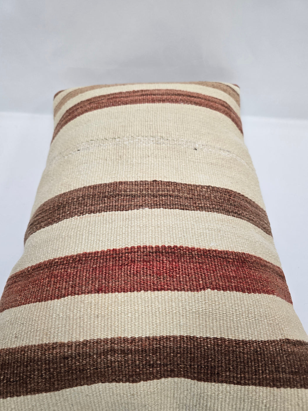 Turkish Hemp Pillow Cushion Natural Cream Brown Pillow Cushion Cover 16" x 24" #9067