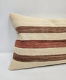 Turkish Hemp Pillow Cushion Natural Cream Brown Pillow Cushion Cover 16" x 24" #9064