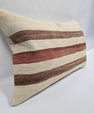Turkish Hemp Pillow Cushion Natural Cream Brown Pillow Cushion Cover 16" x 24" #9064