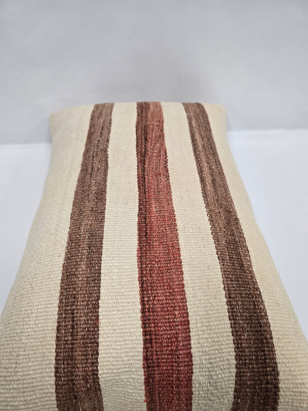 Turkish Hemp Pillow Cushion Natural Cream Brown Pillow Cushion Cover 16" x 24" #9064