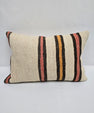 Turkish Hemp Pillow Cushion Natural Cream Black Pink Rust Pillow Cushion Cover 16" x 24" #9078