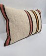 Turkish Hemp Pillow Cushion Natural Cream Black Pink Rust Pillow Cushion Cover 16" x 24" #9078