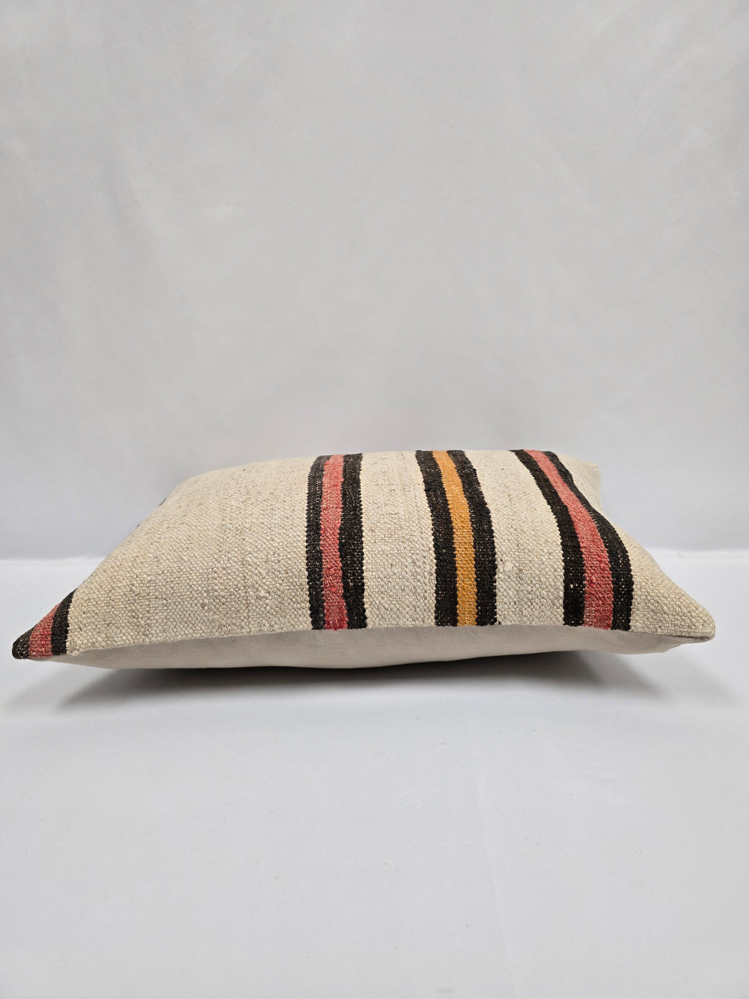 Turkish Hemp Pillow Cushion Natural Cream Black Pink Rust Pillow Cushion Cover 16" x 24" #9078