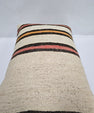 Turkish Hemp Pillow Cushion Natural Cream Black Pink Rust Pillow Cushion Cover 16" x 24" #9078
