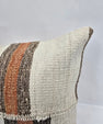 Turkish Hemp Pillow Cushion Natural Cream Brown Rust Pillow Cushion Cover 16" x 24" #9061
