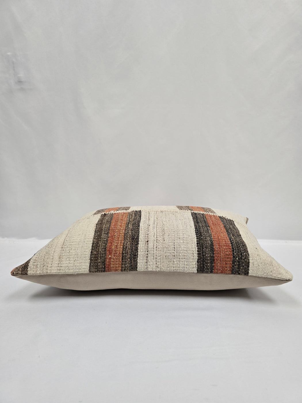 Turkish Hemp Pillow Cushion Natural Cream Brown Rust Pillow Cushion Cover 16" x 24" #9061