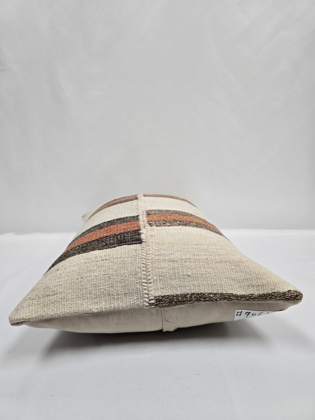 Turkish Hemp Pillow Cushion Natural Cream Brown Rust Pillow Cushion Cover 16" x 24" #9061