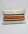 Turkish Hemp Pillow Cushion Natural Cream Brown Black Pillow Cushion Cover 16" x 24" #9059