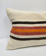 Turkish Hemp Pillow Cushion Natural Cream Brown Black Pillow Cushion Cover 16" x 24" #9059