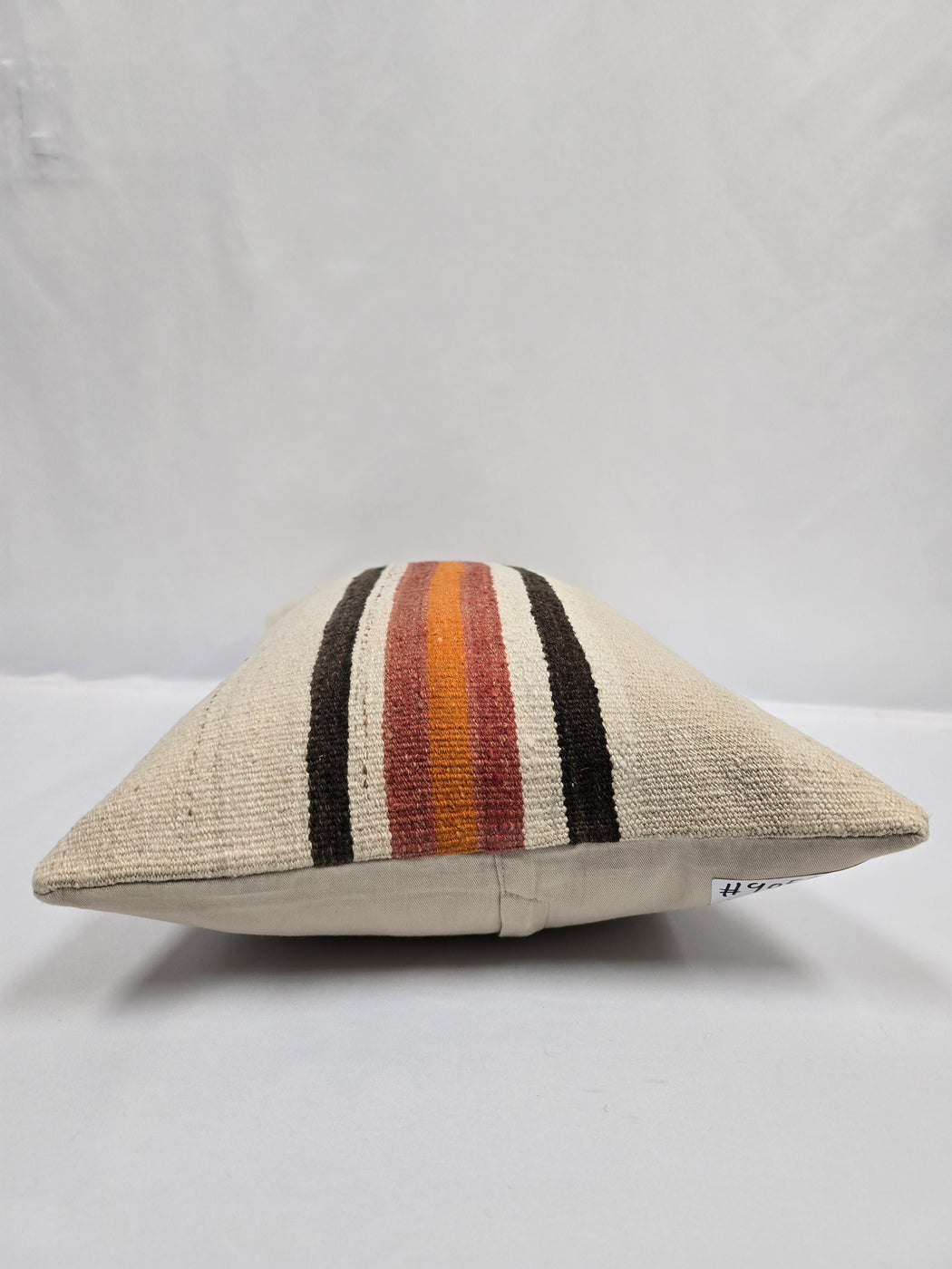 Turkish Hemp Pillow Cushion Natural Cream Brown Black Pillow Cushion Cover 16" x 24" #9059