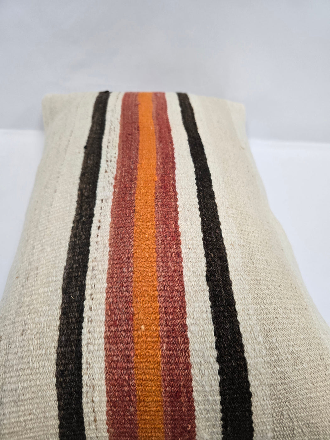 Turkish Hemp Pillow Cushion Natural Cream Brown Black Pillow Cushion Cover 16" x 24" #9059