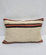 Turkish Hemp Pillow Cushion Natural Cream Black Pink Pillow Cushion Cover 16" x 24" #9056
