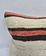 Turkish Hemp Pillow Cushion Natural Cream Black Pink Pillow Cushion Cover 16" x 24" #9056