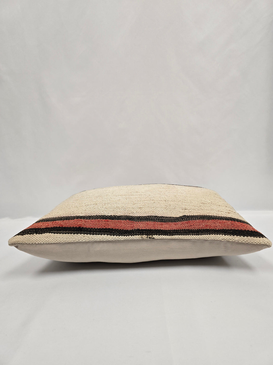Turkish Hemp Pillow Cushion Natural Cream Black Pink Pillow Cushion Cover 16" x 24" #9056