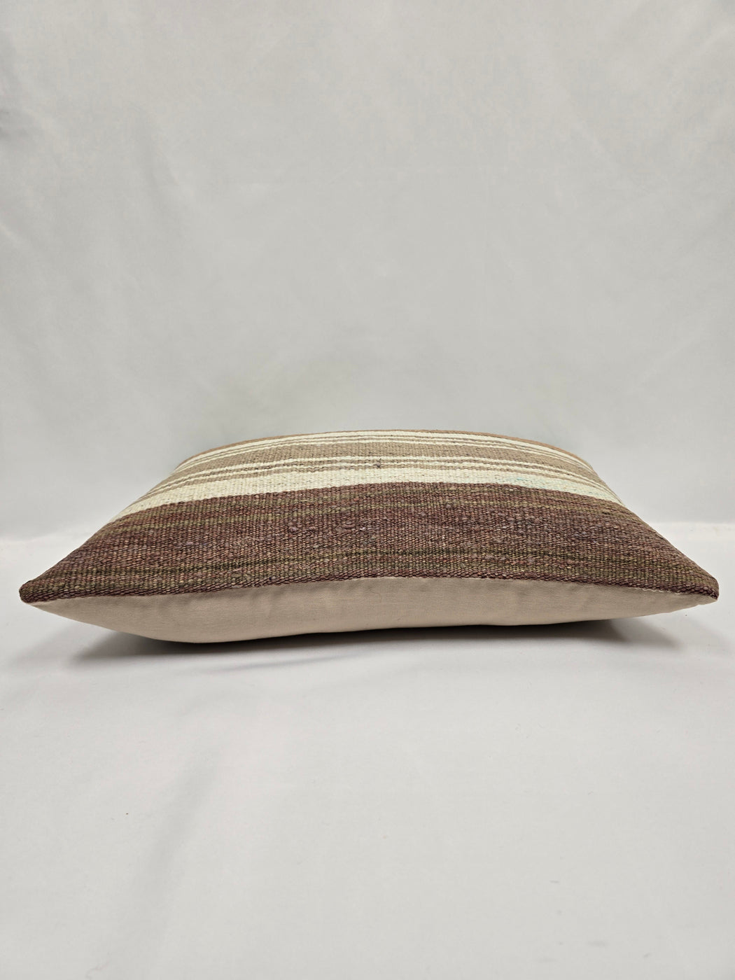 Turkish Hemp Pillow Cushion Natural Cream Green Rust Pillow Cushion Cover 16" x 24" #9055