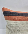Turkish Hemp Pillow Cushion Natural Cream Brown Rust Pillow Cushion Cover 16" x 24" #9054