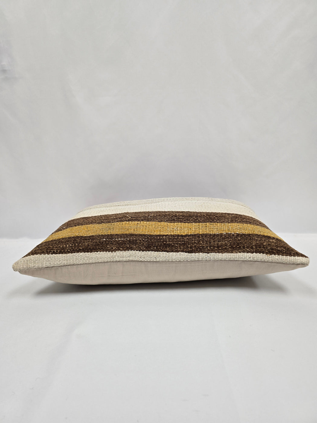Turkish Hemp Pillow Cushion Natural Cream Brown Rust Pillow Cushion Cover 16" x 24" #9054