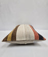 Turkish Hemp Pillow Cushion Natural Cream Brown Rust Pillow Cushion Cover 16" x 24" #9054