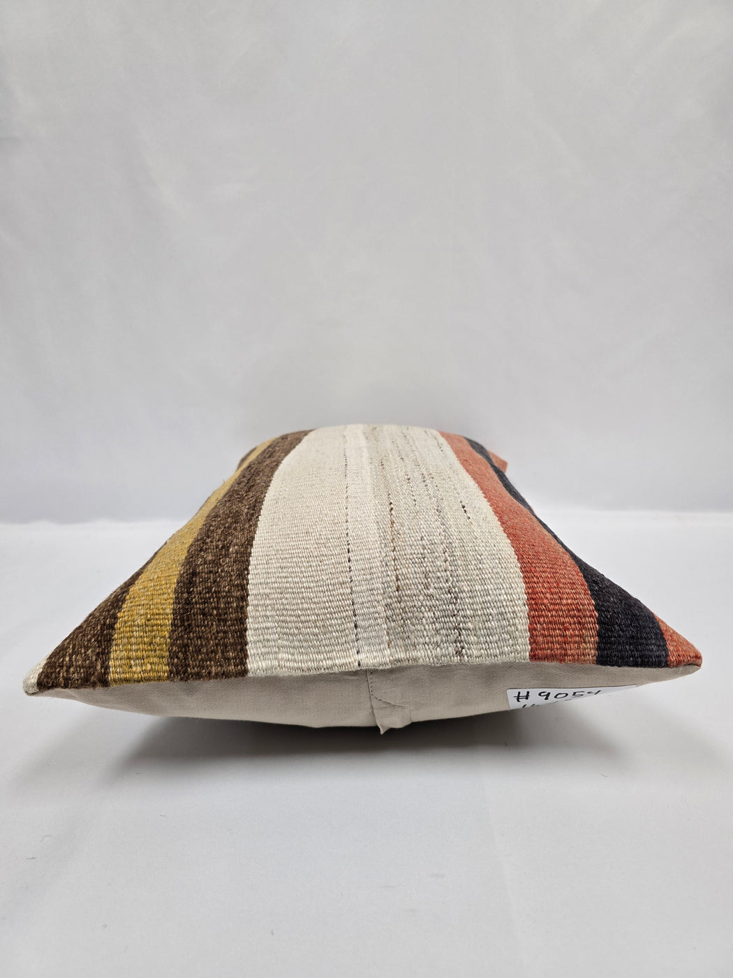 Turkish Hemp Pillow Cushion Natural Cream Brown Rust Pillow Cushion Cover 16" x 24" #9054