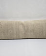 Turkish Lumbar Rug Pillow Cream Cushion Cover Hemp Pillow 14" x 40" #9502