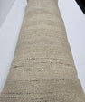 Turkish Lumbar Rug Pillow Cream Cushion Cover Hemp Pillow 14" x 40" #9502
