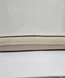 Turkish Lumbar Rug Pillow Cream Brown Cushion Cover Hemp Pillow 14" x 40" #9483