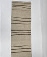 Turkish Lumbar Rug Pillow Cream Brown Cushion Cover Hemp Pillow 14" x 40" #9433
