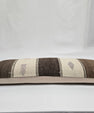 Turkish Lumbar Rug Pillow Cream Brown Red Gray Cushion Cover Hemp Pillow 14" x 40" #9430