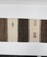 Turkish Lumbar Rug Pillow Cream Brown Red Gray Cushion Cover Hemp Pillow 14" x 40" #9430
