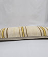 Turkish Lumbar Rug Pillow Beige Brown Yellow Cushion Cover Hemp Pillow 14" x 40" #9414