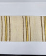 Turkish Lumbar Rug Pillow Beige Brown Yellow Cushion Cover Hemp Pillow 14" x 40" #9414