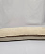 Turkish Lumbar Rug Pillow Cream Brown Cushion Cover Hemp Pillow 14" x 40" #9411