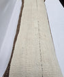 Turkish Lumbar Rug Pillow Cream Brown Cushion Cover Hemp Pillow 14" x 40" #9411