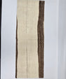 Turkish Lumbar Rug Pillow Cream Brown Cushion Cover Hemp Pillow 14" x 40" #9411