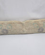Turkish Lumbar Rug Pillow Beige Blue Gray Cushion Cover Pillow 12" x 48" #9561