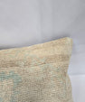 Turkish Lumbar Rug Pillow Beige Blue Gray Cushion Cover Pillow 12" x 48" #9561