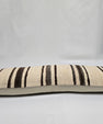 Turkish Lumbar Rug Pillow Beige Brown Cushion Cover Hemp Pillow 14" x 40" #9409