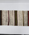 Turkish Lumbar Rug Pillow Beige Brown Green Burgundy Cushion Cover Hemp Pillow 14" x 40" #9408