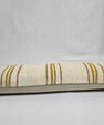 Turkish Lumbar Rug Pillow Cream Brown Yellow Cushion Cover Hemp Pillow 14" x 40" #9375