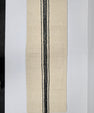 Turkish Lumbar Rug Pillow Cream Black Cushion Cover Hemp Pillow 14" x 40" #9374